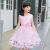 迪士尼（Disney）女童夏装连衣裙公主裙棉质洋气新款儿童裙夏季小女孩裙子 瑚蝶兰（纯棉印花裙） 90（身高80-90厘米）