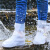 鞋套防水防滑雨天硅胶雨靴套防雨户外鞋套男女加厚耐磨底雨天脚套工业品 zx高筒白色加厚耐磨-加倍耐磨 S34-35
