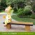 户外卡通动物坐凳摆件布朗熊长颈鹿座椅雕塑景区公园林幼儿园装饰 Y-1398-2多人长颈鹿坐凳 -