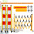 电力安全绝缘施工围栏玻璃钢圆管伸缩围栏可移动隔离带围挡防护栏 1.5*7米长