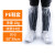 斯铂格 一次性PE塑料防雨鞋套 高筒防滑鞋套 加长 加厚款 5双透明 BGT-118