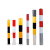 定制镀锌钢管警示柱道路防撞柱地埋红白反光立柱安全道口路口警示 800*114*1.5黄黑立柱 1根的价格
