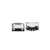 MICRO180度母座平口安卓母座MICRO直型AB型常规加长USB连接器定制 0985 MICRO 180度 B型 无卷边 加长