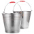 海斯迪克 不锈钢提水桶 加厚手提式拖把桶储水桶 便携户外水桶清洁洗车桶 无磁32cm HKWY-20