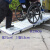 IGIFTFIRE定制老人轮椅上下台阶铝合金斜坡板楼梯坡道无障碍卸货辅助器折叠 长56cm宽75cm左右可折叠