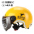 麦可辰外卖骑手装备专用电动车骑行头盔冬季保暖夏季清凉透气可定制logo A3002PP+强化透明短镜新国标3C L