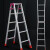 叶来叶好合梯家用梯加厚铝合金梯子折叠人字梯两用梯直马单梯家用伸缩爬梯 2.5米翻5米材料厚2.5毫米