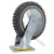 ONEVAN风火轮聚氨酯脚轮 耐磨轻音重型工业轮子 4寸(2转向+2定向) 灰色