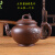 HYWLKJ宜兴紫砂壶大容量大号泡茶壶手工茶壶单壶陶瓷家用茶具茶杯套装 深棕色
