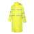 出极 长款风衣式雨衣 连体连帽保安站岗工地警示反光衣 黄色  单位：件 黄色175/XL 