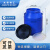 米奇特工 化工桶塑料蓄水桶工业法兰桶 25L蓝色加厚