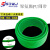 红/绿色可接驳PU聚氨酯圆皮带耐用O型圆带粗面传动带工业牛筋皮带 线径15mm/一米