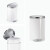 定制适用于Simplehuman 厨房卫生间不锈钢脚踏板式垃圾桶分类4.5/ 白色不锈钢10升