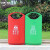 中环力安 分类室外垃圾桶户外果皮箱钢板烤漆 A 蓝色可回收物