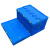 卡英 塑料折叠筐 加厚蓝色折叠周转筐 塑胶折叠筐 600单盖子