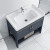 浴尚雅（YUSHANGYA）太空铝浴室柜落地式洗手盆柜组合小户型阳台卫生间 43*35[航空铝材]全套配件+方镜