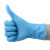 威肯一次性加厚乳胶丁腈橡胶手套防油工业家务洗碗劳保手套 蓝色 4.5克 L