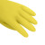 贸正（MaoZheng） 乳胶防护手套  餐饮洗碗洗衣服家务防水防滑耐磨橡胶皮劳保手套 黄色S码