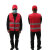 安全员工作负责人防护服装马甲安全监护铁路反光背心施桔红黄蓝色 红色布(无字)