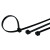 鸣固 自锁式尼龙扎带 塑料固定扎线带 电线捆扎线束带 黑色4*250/250条 ZH1609