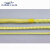 凯夫拉绳高温防火阻燃帆船绳耐磨编织纤维圆绳消防火灾芳纶安全绳 黄色1mm/米