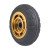 定制橡胶万向轮定向3寸4寸5寸中型轮子手推车平板车脚轮耐磨 深灰色