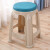 塑料凳子简约客厅熟胶加厚圆凳浴室防滑高板凳经济型餐桌椅子 北欧蓝大号2020款