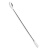 垒固 不锈钢药勺称量勺试剂勺 18cm 单头不锈钢药匙 