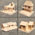 干栏式建筑diy模型 雪糕棒棍木条diy手工制作房子建筑模型材料冰棒棍棒别墅拼装玩具 房F 材料