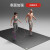 瑜行者大型专业健身垫家用瑜伽垫男士跳绳垫隔音减震防滑PVC跑步机垫子 200*80*7黑色