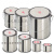 加厚调漆罐油漆桶铁小铁罐乳胶漆桶留样桶带盖密封铁皮桶0.3-20L 涂白圆形1L
