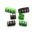 定制F7.64位 接线端子C端子接插件 7.6mm可拼接 绿黑色 黑（5个）