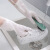 谋福 耐用型手套 防水加长清洁手套 厨房洗碗洗衣服 宽口单层 S 