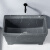 国米加大号灰岩板纹陶瓷阳台拖把池卫生间拖布池台控墩布池户外拖布盆 MT65灰岩板纹65×38cm不含龙头