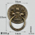 朴彩仿古纯铜兽头门环中式狮子头虎头拉手麒麟大门把手复古木门拉环 直径16厘米古铜色花环（一个）