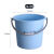 定制适合加厚塑料水桶手提洗衣桶多功能储水桶圆形桶宿舍洗衣桶装 加厚24L北欧蓝