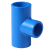 联塑pvc变径三通给水管自来水管材蓝色配件90度异径三通20变25 50*32