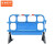 京洲实邦   工地护栏塑料道路移动胶水马施工栅栏隔离栏B 1350塑料蓝色5.2—5.4KG【2个装】
