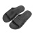 安美尚 SPU防静电拖鞋 黑色方形ESD黑标款 夏季电子厂无尘车间防臭防滑工作鞋40码 AMS702-1