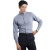中神盾7512  男女装新款衬衫竹纤维纯色长袖商务工装职业方领衬衫定制职业装  （1-9套） 灰色 44码