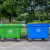 660升垃圾桶户外环卫垃圾车手推车超大型垃圾中转箱1200L1100L400定制 加厚1100升垃圾桶 绿色