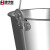 集华世 圆形白铁皮手提水桶大号油桶镀锌桶【10L-2个装】JHS-0180