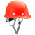 蓝炎 京山诺安 应急用安全帽印字建筑工地工程施工工厂定制国标加厚透气头帽 玻钢型安全帽透气旋钮红色
