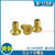 黄铜十字沉头螺丝M2.5M4 平头机牙机丝 十字槽铜螺钉 金色螺栓 M2.5*4--金色 1个