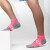 浪莎（LangSha）夏季短筒跑步袜防滑毛巾底运动袜子男士径马拉松短袜女士运动袜 黑色 L码（适合鞋码39-44）