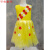 六一环保服装儿童时装秀演出服diy材料手工自制衣服亲子装走秀裙 黄色黄裙双肩 130cm