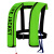 雅恪尚 便携式救生衣全自动充气式救生衣 钓鱼气胀式船用手动充气救生衣 (绿色手动款)