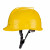 金能电力 安全帽ABS国标工地建筑工程电力施工业安全头盔 监理领导防砸施工帽 四面透气黄色 不含配件