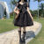 水茜夏季新款短袖超仙洛丽塔连衣裙收腰显瘦遮肚公主蓬蓬裙子洋气 黑色蓬蓬裙 S