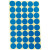 海斯迪克 gnjz-1322 彩色不干胶圆点标签贴纸 分类记号贴 25mm蓝色（600贴）